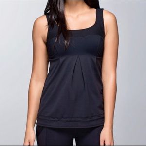 NWT Lululemon Elevate Tank Black Size 8